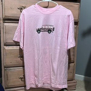 Anti Social Social Club “Stressed” Pink T-shirt